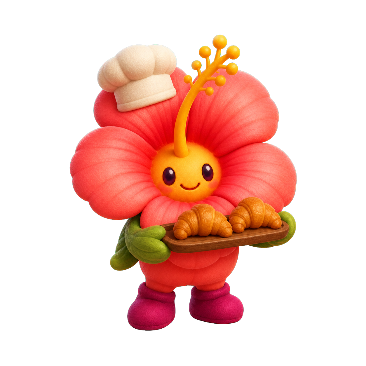 Maison Miette hibiscus mascot